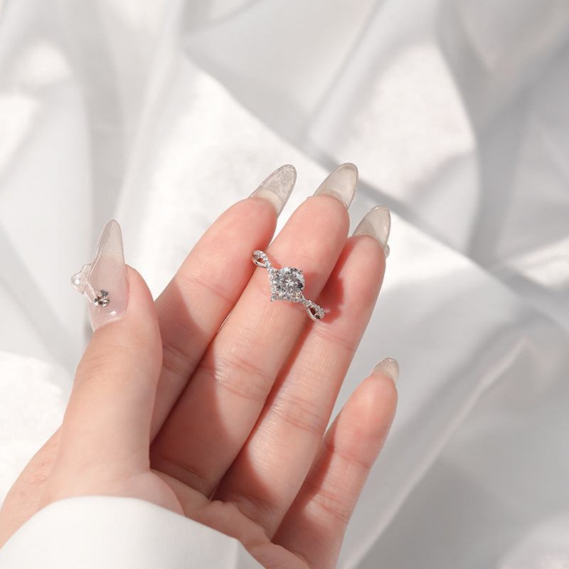 Affordable Luxury 925 Sterling Silver Moissanite Ring