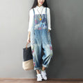 Vintage-Style Patchwork Jeans for Women