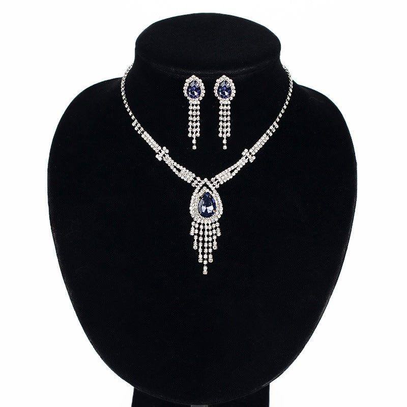 Korean Style Bride Necklace Jewelry Set