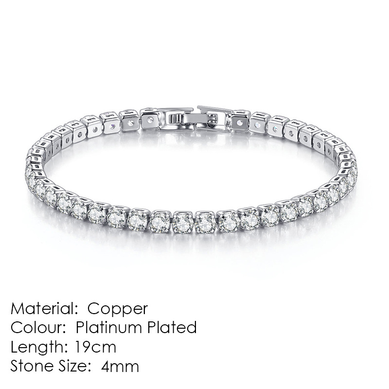 Women's Zircon Tennis Bracelet