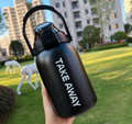 Large Capacity Insulation Sports Water Bottle with Straw