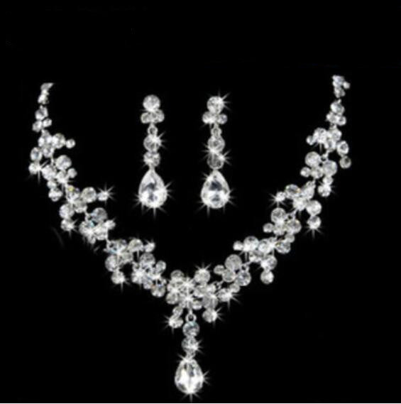 Bride Jewelry Set - Necklace and Earrings for Weddings