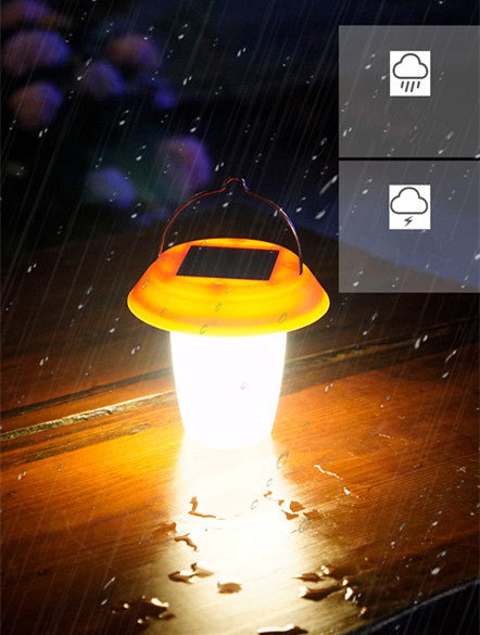 Solar-Powered LED Camping Lantern and Emergency Light