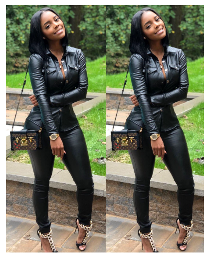 Women's Leather Cardigan Sports Set