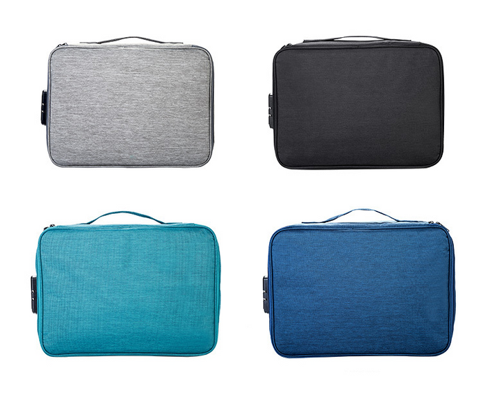 Multifunctional travel document organizer bag