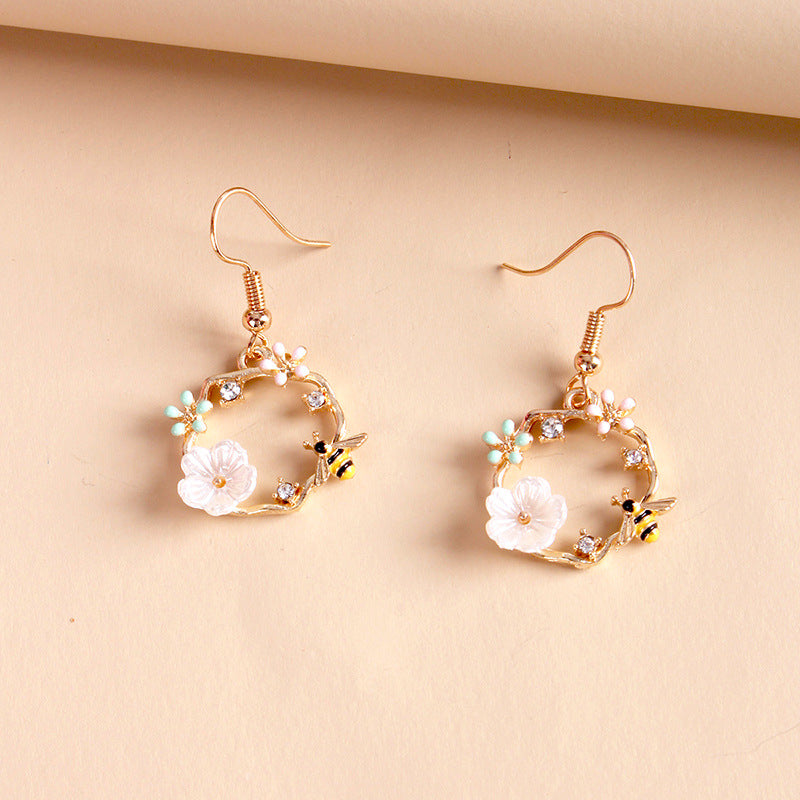 Drip Animal Hoop Earrings and Necklace Set