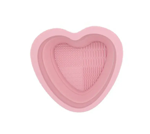 Silicone Makeup Brush Cleaning Bowl and Scrubber (1PC)