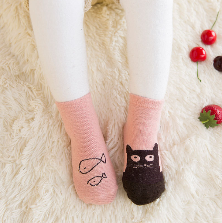Non-Slip Baby Socks, Lace Ankle Socks for Kids