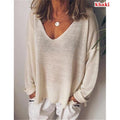 Best-selling Casual V-neck Cotton Blend Women's T-shirt