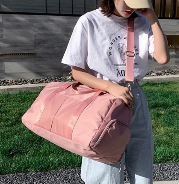 Compact travel duffel bag