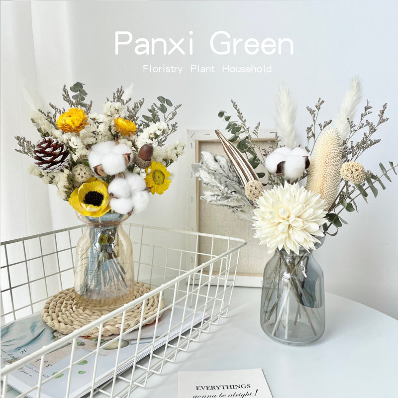 Dried Flower Bouquet Decoration for Living Room