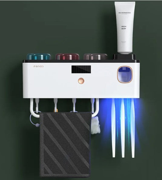 Multi-Cup Toothbrush Rack