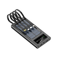 Solar Power Bank with Built-in Four Cables, 20000mAh Portable Charger for Mobile Phones