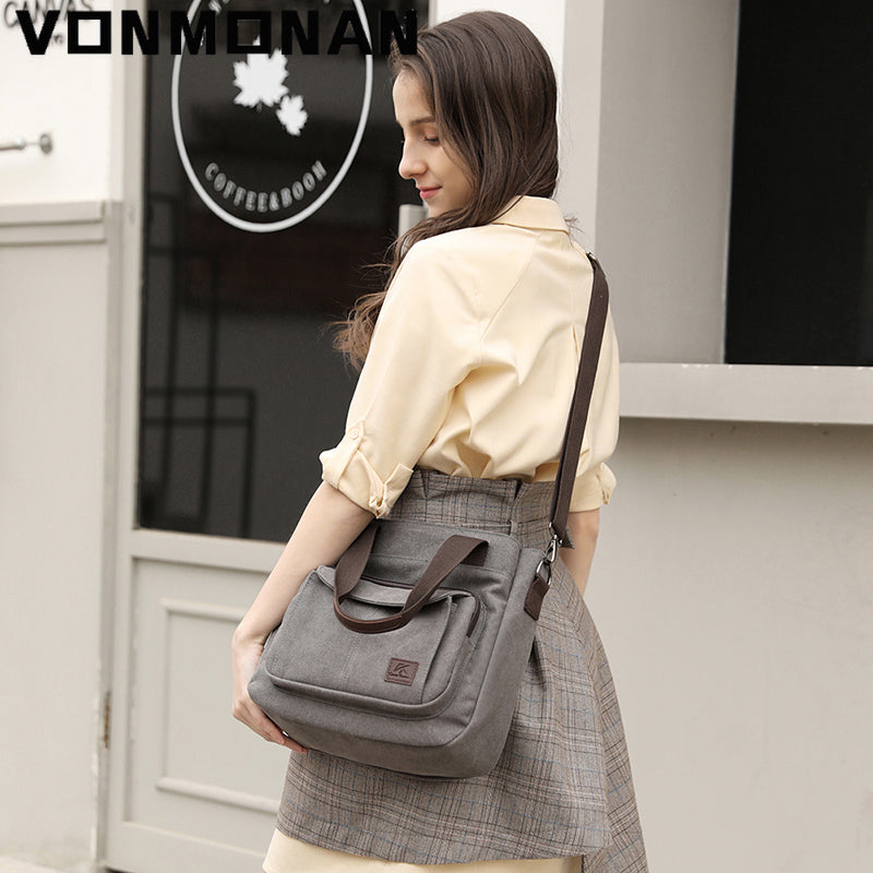 Women's Fashion Canvas Messenger Shoulder Tote Bag
