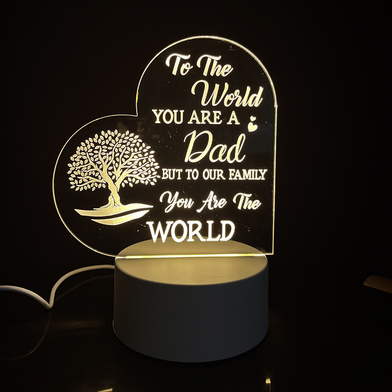 Night Light with Acrylic Engraving
