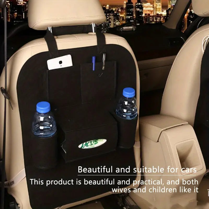 Felt Car Storage Bag - Rear Seat Organizer (1pc)