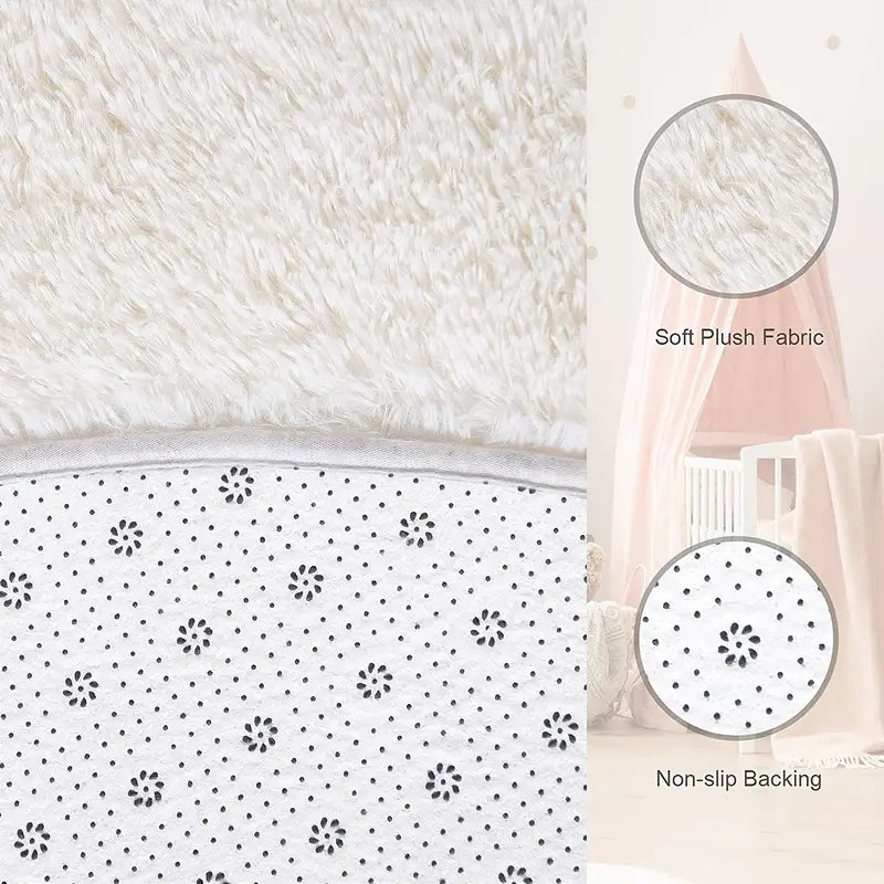Shaggy Area Rug for Modern Bedroom Decor