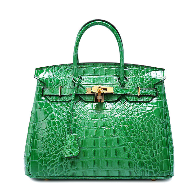 Women's Large Leather-Look Tote Handbag