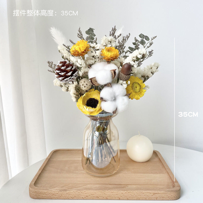 Dried Flower Bouquet Decoration for Living Room