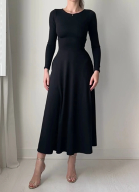 Women's Elegant Long Sleeve Dress