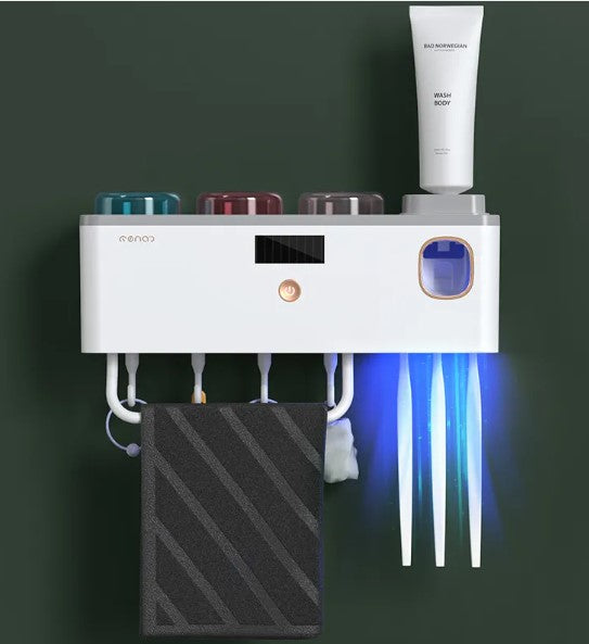 Multi-Cup Toothbrush Rack