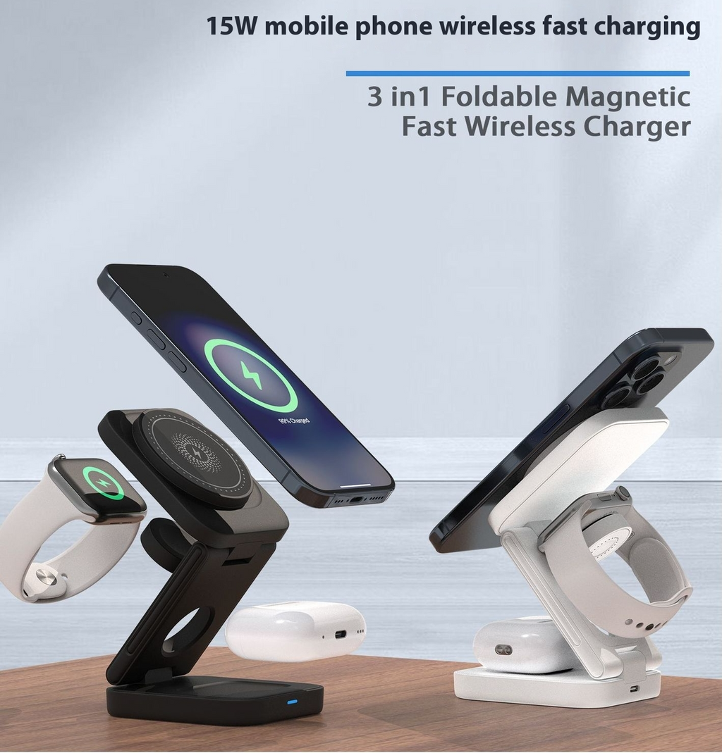 3-in-1 Foldable Wireless Charger