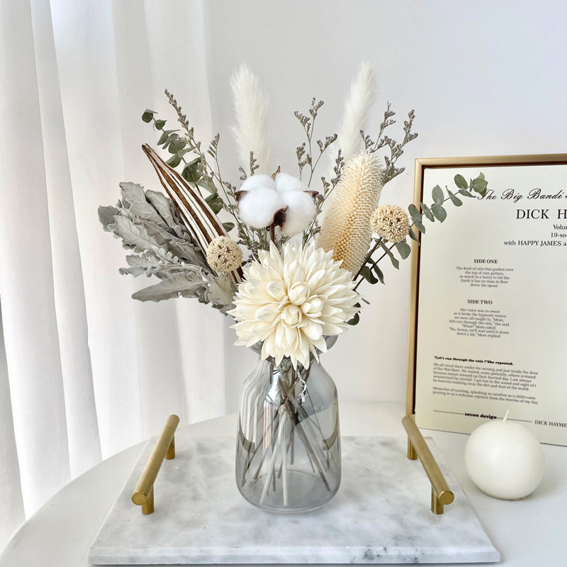 Dried Flower Bouquet Decoration for Living Room
