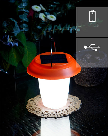 Solar-Powered LED Camping Lantern and Emergency Light