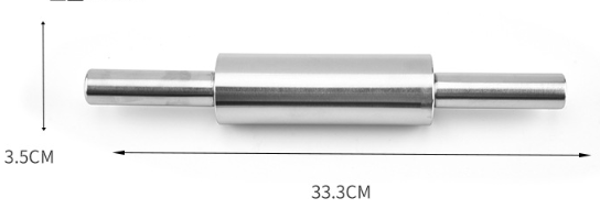Stainless Steel Rolling Pin for Baking in Home Kitchen
