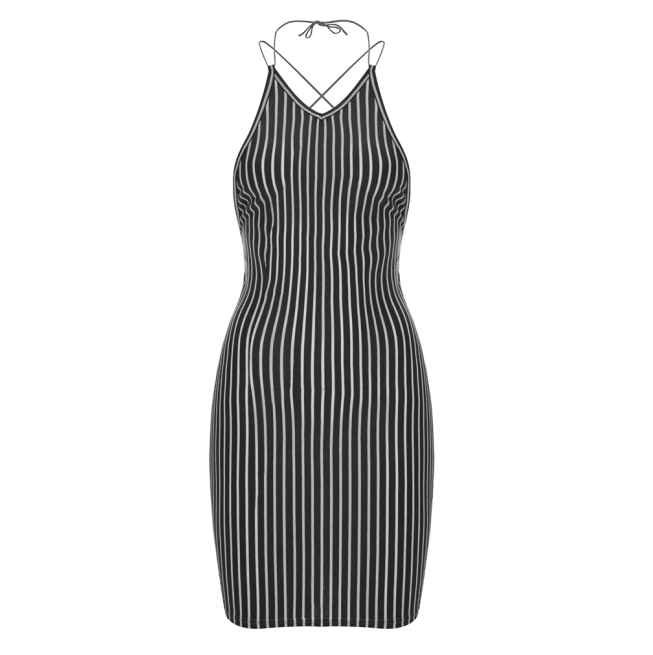 Summer Backless Tie Dress