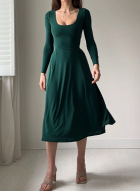 Women's Elegant Long Sleeve Dress