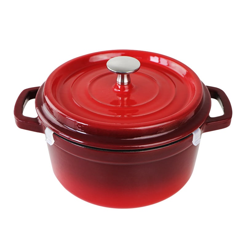 22cm European Cast Iron Enamel Soup Pot