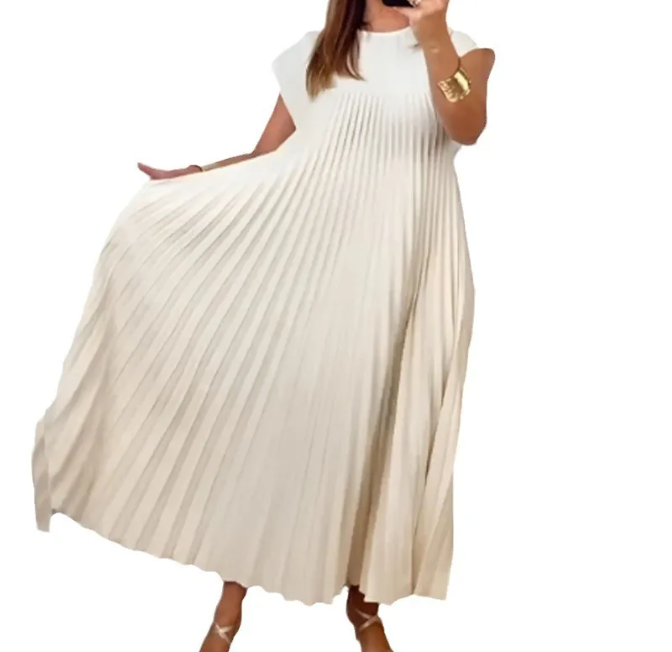 Women's Loose Fit Solid Color Dress