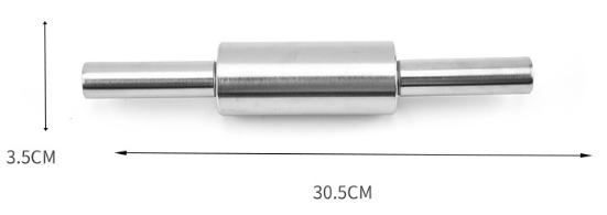 Stainless Steel Rolling Pin for Baking in Home Kitchen