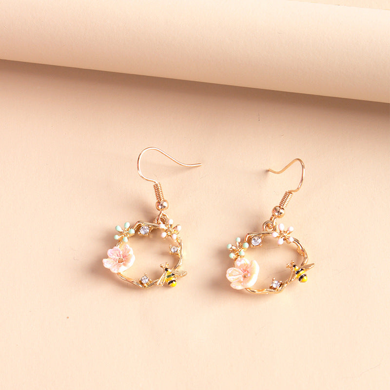 Drip Animal Hoop Earrings and Necklace Set