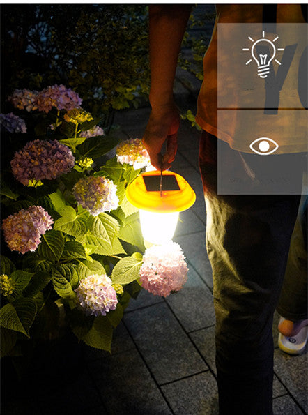 Solar-Powered LED Camping Lantern and Emergency Light