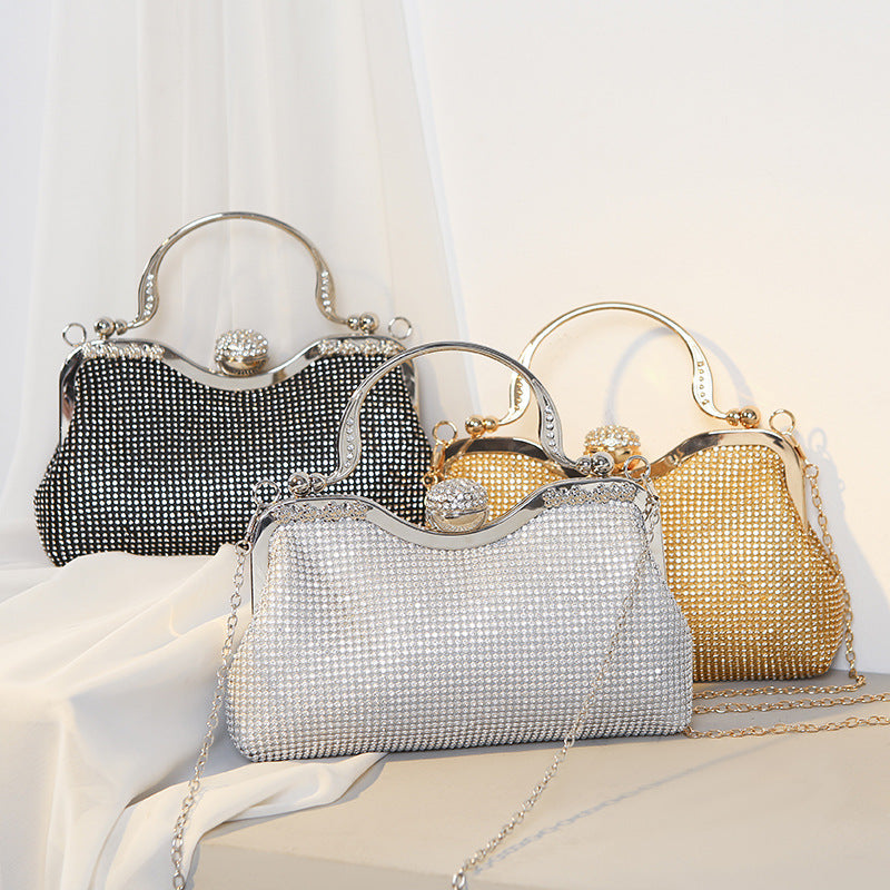 Women's Crystal Evening Clutch Bag for Weddings