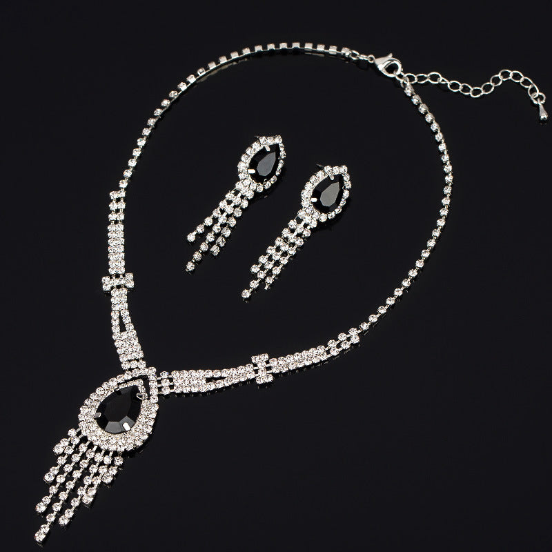 Korean Style Bride Necklace Jewelry Set