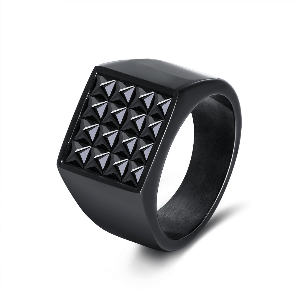 Stainless Steel Titanium Band Ring