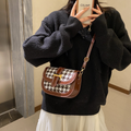 Checked Houndstooth Women's Commuter Bag