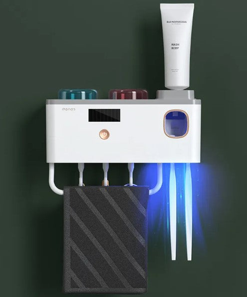 Multi-Cup Toothbrush Rack