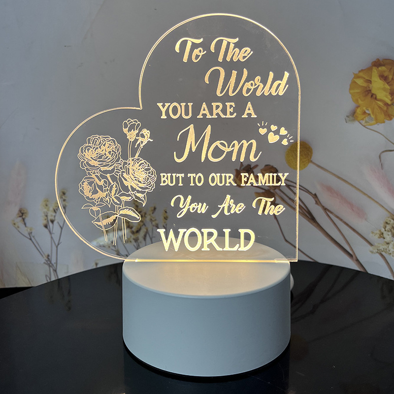 Night Light with Acrylic Engraving