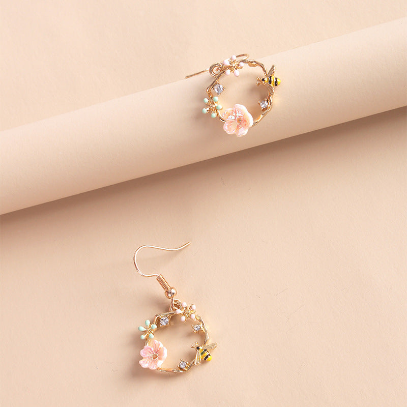 Drip Animal Hoop Earrings and Necklace Set