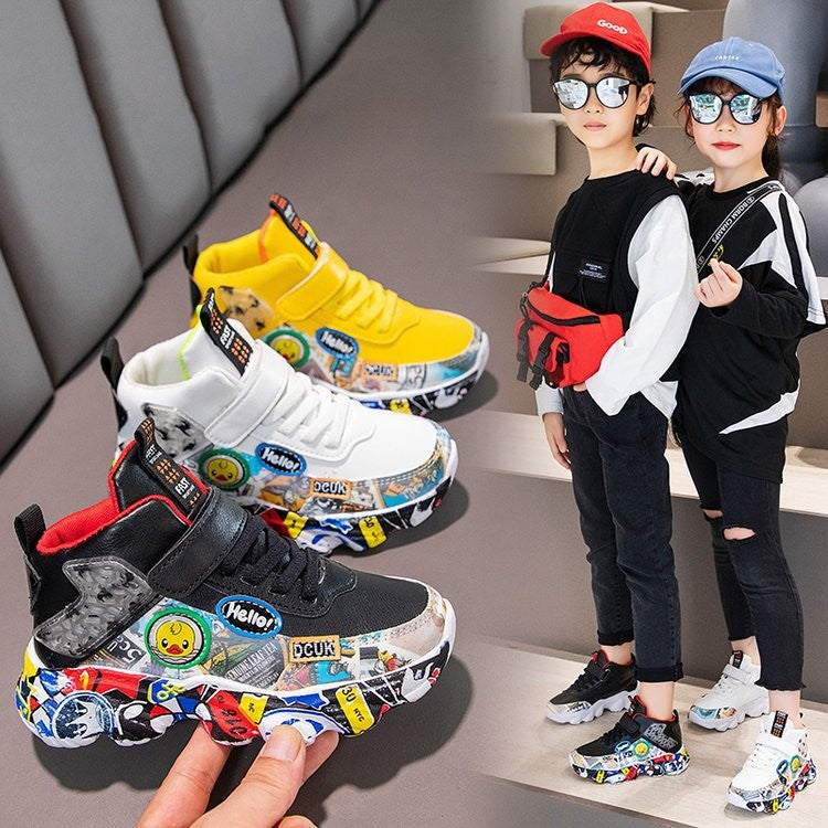 Kids Autumn Winter Sneakers - Camouflage Running Shoes