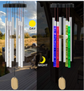 Solar Powered LED Wind Chimes for Garden Decor (One Set)