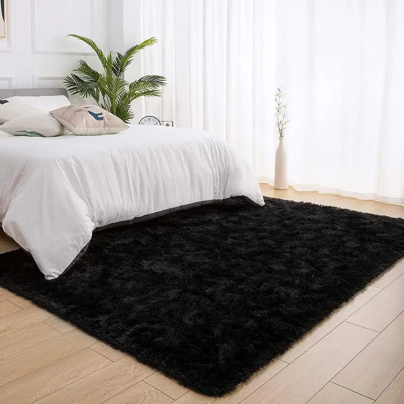 Shaggy Area Rug for Modern Bedroom Decor