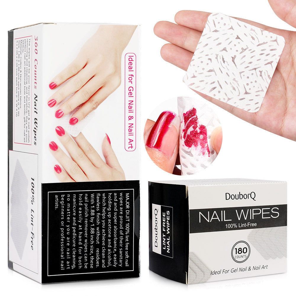 360/180 Pcs Nail Polish Remover Wipes & Cleaning Pads