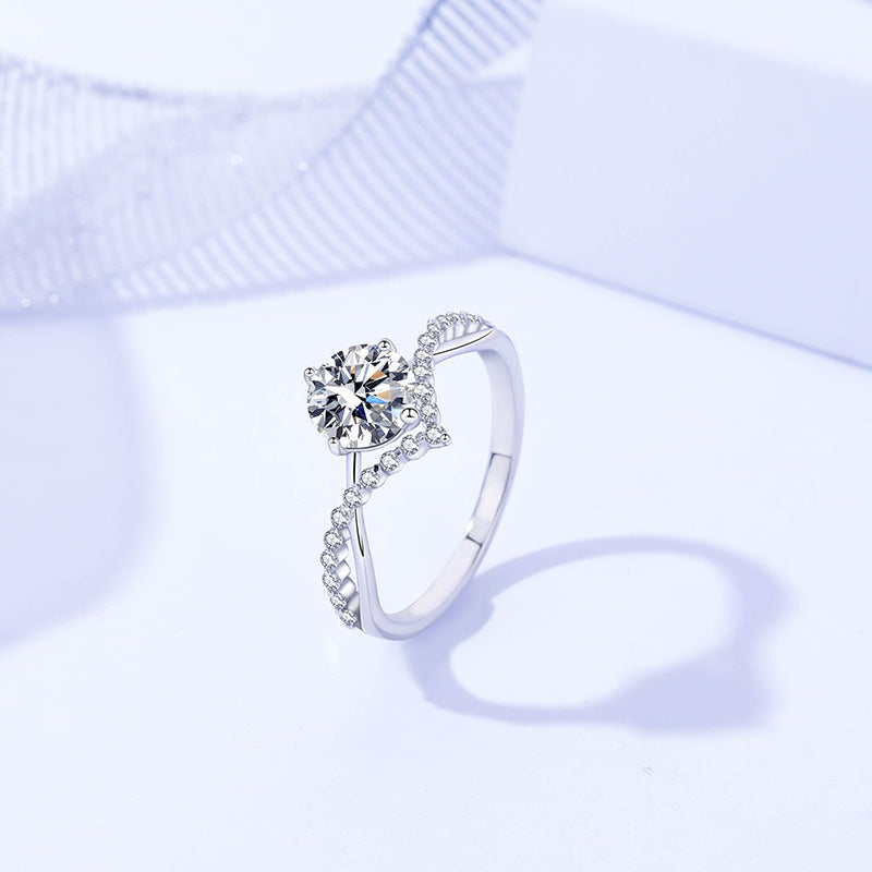 Affordable Luxury 925 Sterling Silver Moissanite Ring