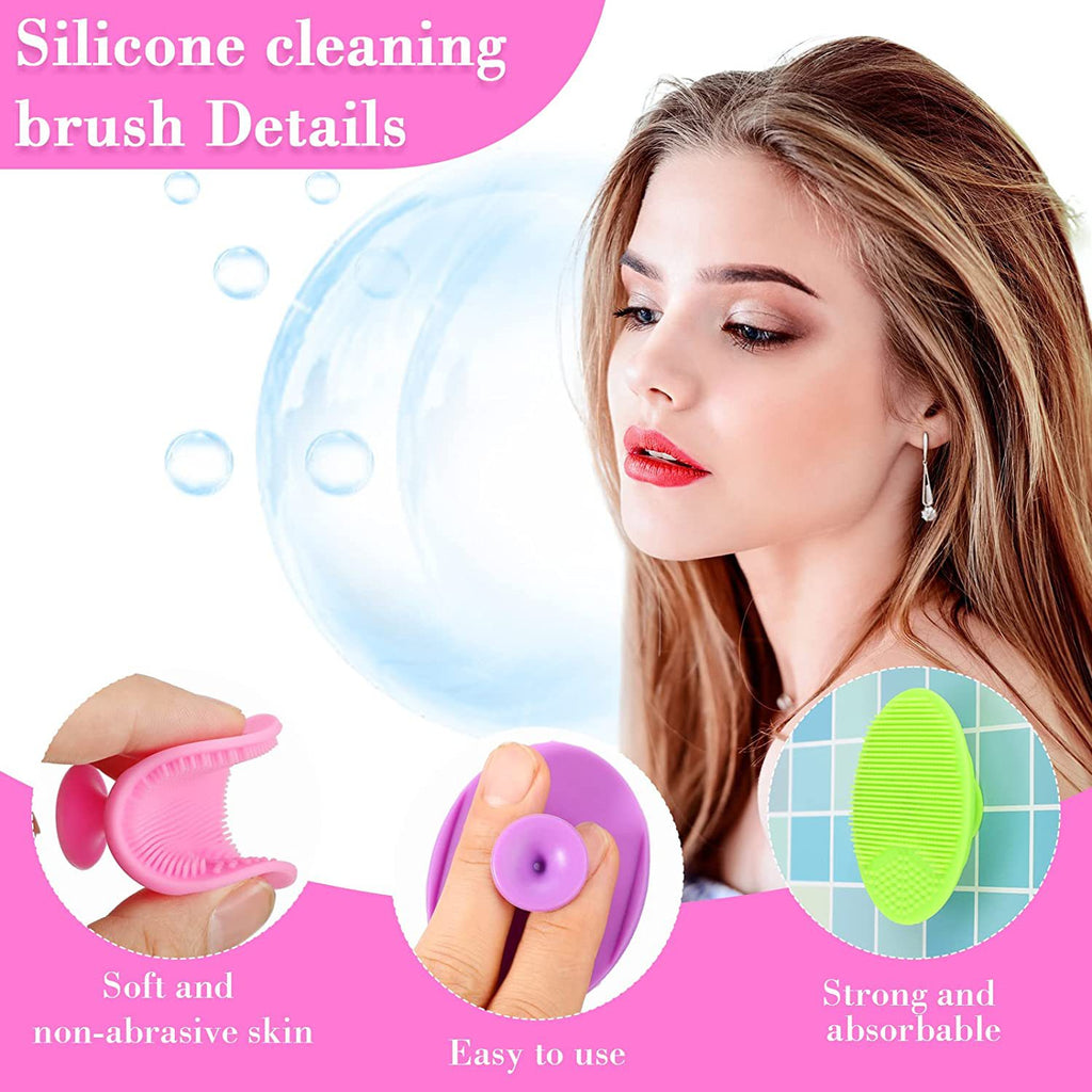 Silicone Face Cleansing Brush - Manual Soft Bristles