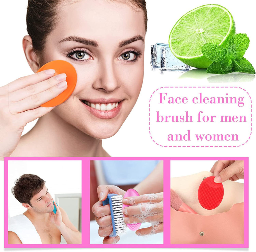 Silicone Face Cleansing Brush - Manual Soft Bristles
